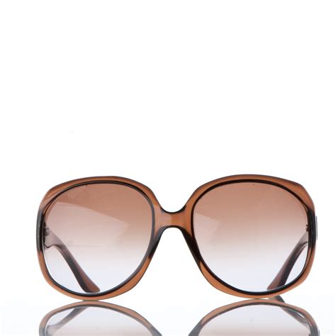 CHRISTIAN DIOR Glossy 1 Sunglasses Brown 